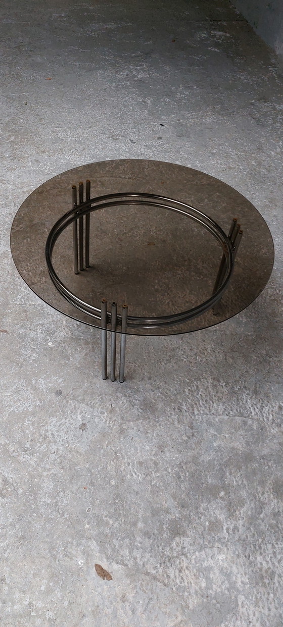 Image 1 of Mid-century chrome space age coffee table