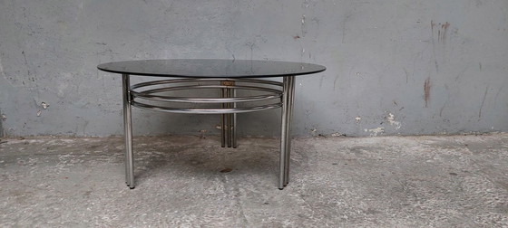 Image 1 of Mid-century chrome space age coffee table