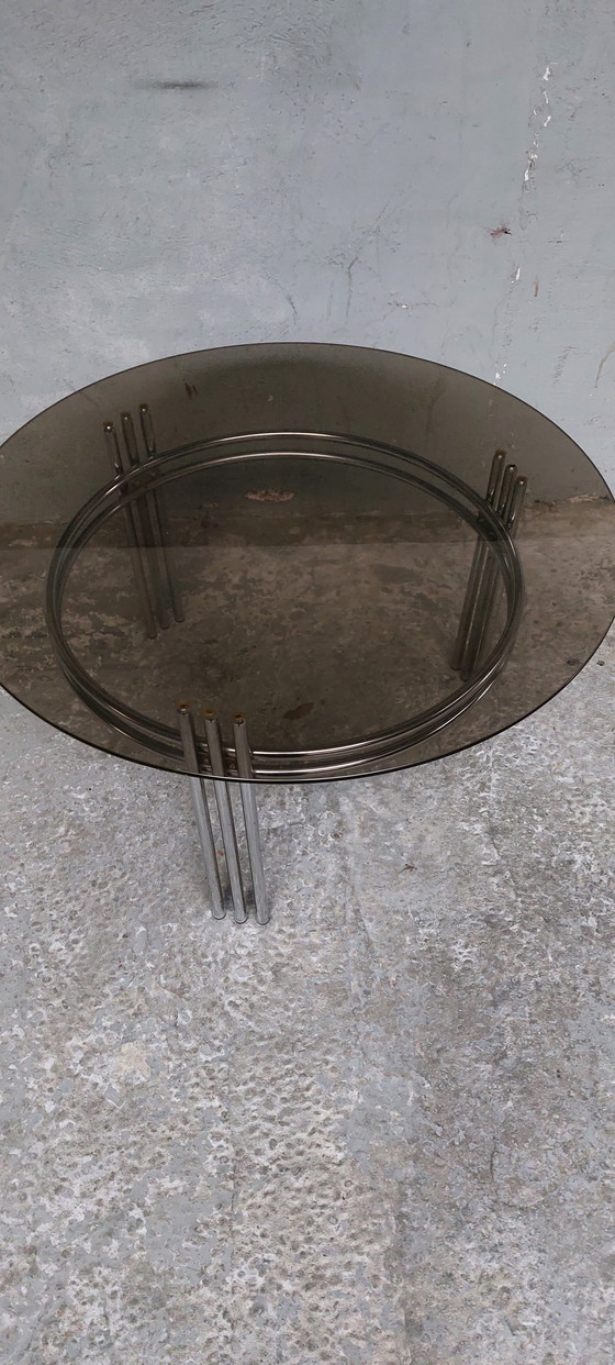 Image 1 of Mid-century chrome space age coffee table