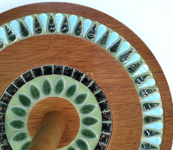 Image 1 of Tagliere per formaggi in legno smaltato vintage