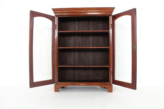 Image 1 of Top! English Display cabinets, cabinet, vertiko made of mahogany, restored