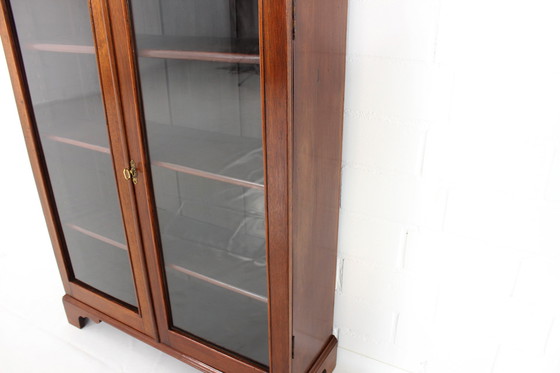 Image 1 of Top! English Display cabinets, cabinet, vertiko made of mahogany, restored