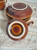 Set Vintage Cp Colditz Porcelain German Coffee Cups - Brown