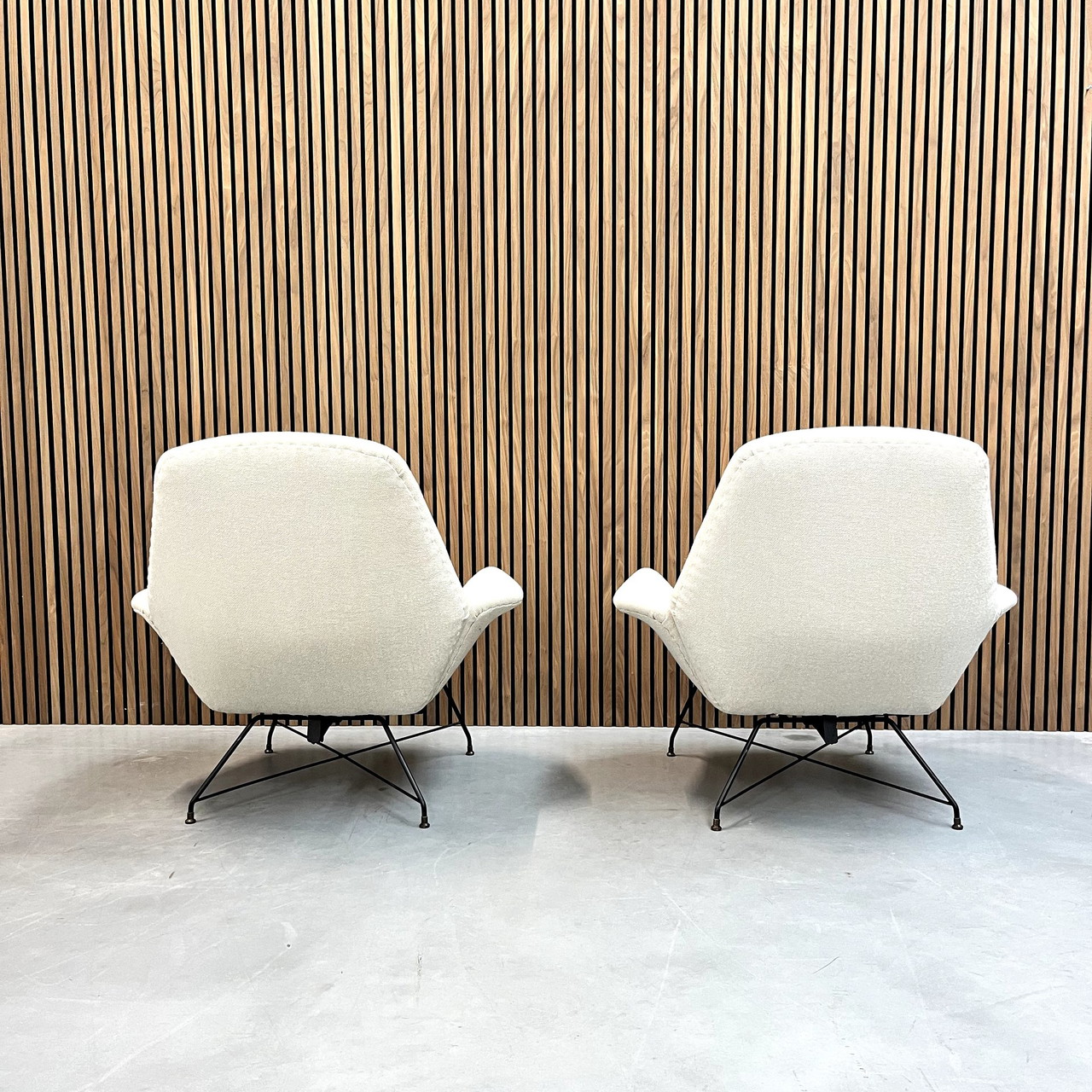 Italian Lotus Lounge Chair by Augusto Bozzi for Saporiti, 1960s