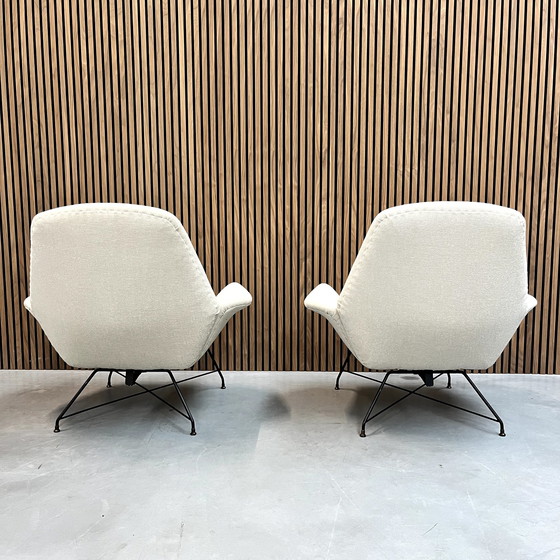 Image 1 of Italian Lotus Lounge Chair by Augusto Bozzi for Saporiti, 1960s