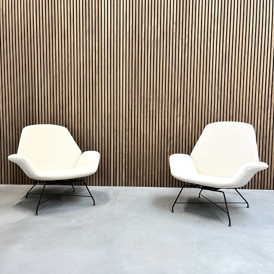 Image 1 of Italian Lotus Lounge Chair by Augusto Bozzi for Saporiti, 1960s