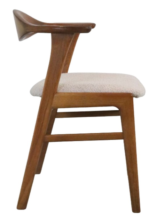 Image 1 of 6x Erik Kirkegaard for Hong stolefabrik model 49 chairs vintage