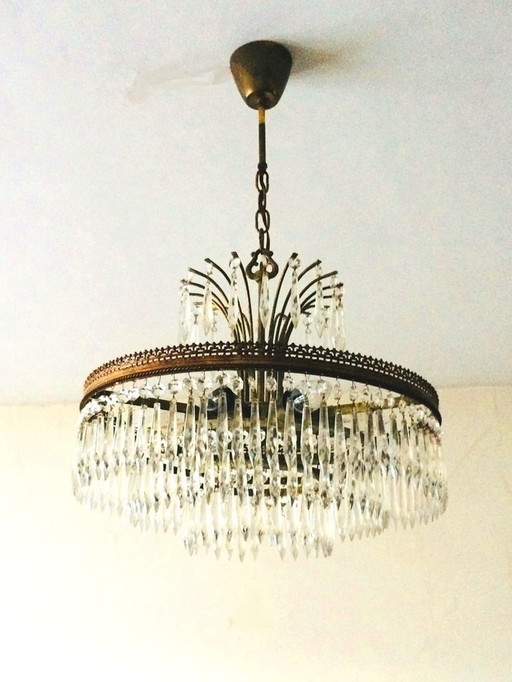 Cascade Chandelier * Hollywood Regency * Vintage 60S