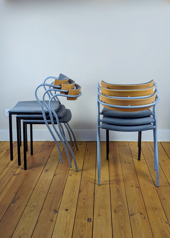 Image 1 of 6x Artelano chaises empilables "Rio" de Pascal Mourgue