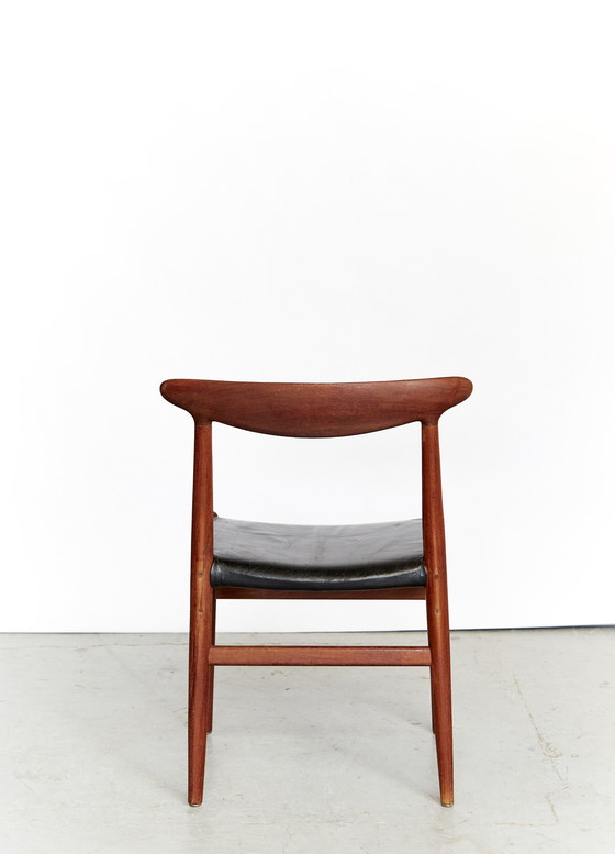 Image 1 of Hans J. Wegner Dining Chair W2 for C.M.Madsen I Set of Three