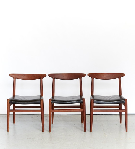 椅子 Hans J. Wegner W2 / C.M. Madsen Hans J. Wegner Dining Chair W2 for C.M.Madsen I Set of Three