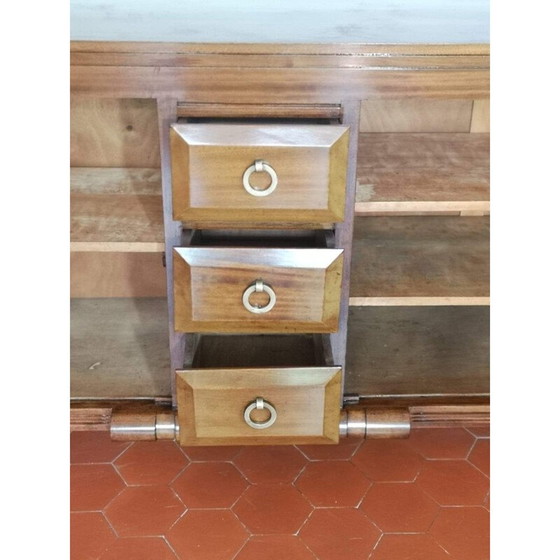 Image 1 of Credenza vintage in mogano con 2 ante e 3 cassetti, 1930