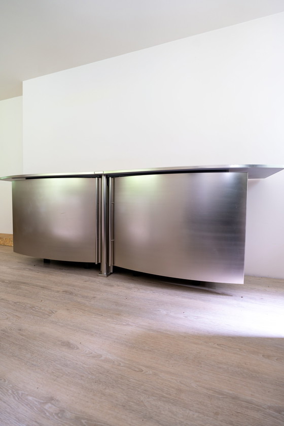 Image 1 of Brushed stainless steel Sideboard