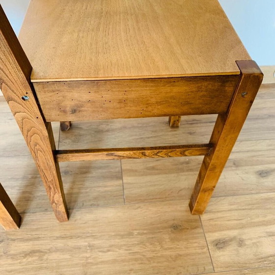 Image 1 of Set of 4 vintage plywood chairs, 1960