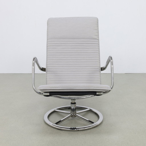 2x Vintage Swivel Chair, 1980s New Cushions