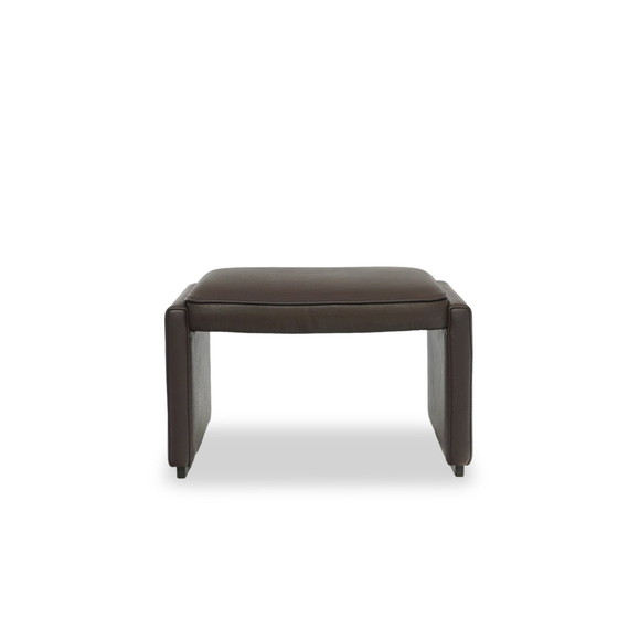 Image 1 of De Sede Ds 50 Stool Buffalo Leather Brown Ottoman Armchair