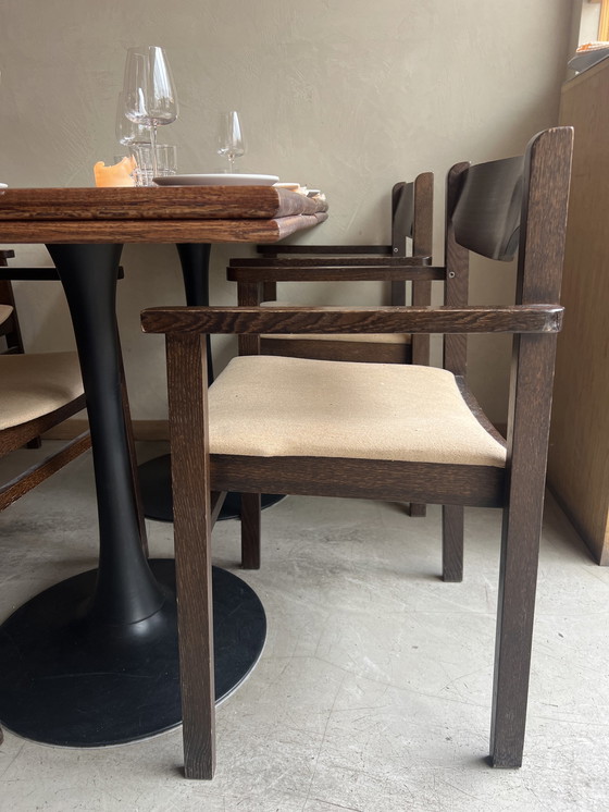 Image 1 of 12x Vintage Oak Armchair