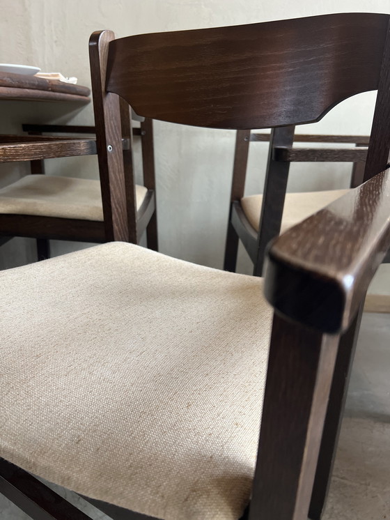 Image 1 of 12x Vintage Oak Armchair