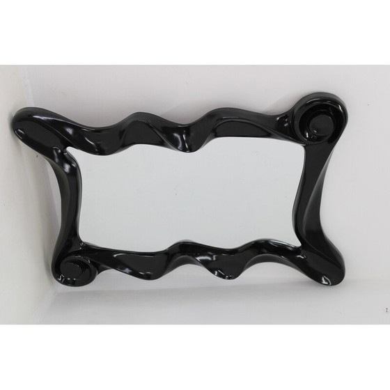 Image 1 of Vintage fiber glass wall mirror, Italy 1980s