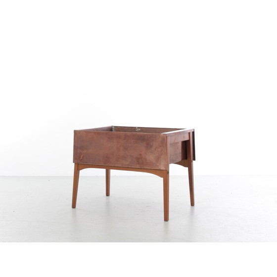 Image 1 of Scandinavian vintage planter in beech and copper