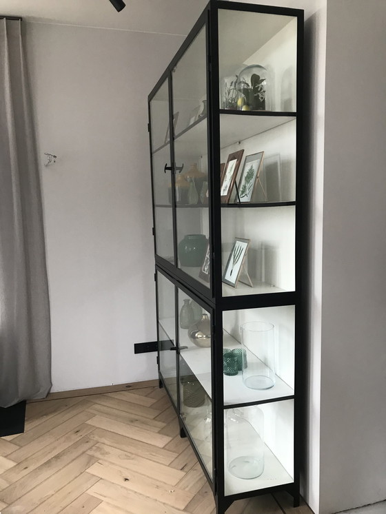 Image 1 of Old basics Display Cabinet Black Steel And Glass