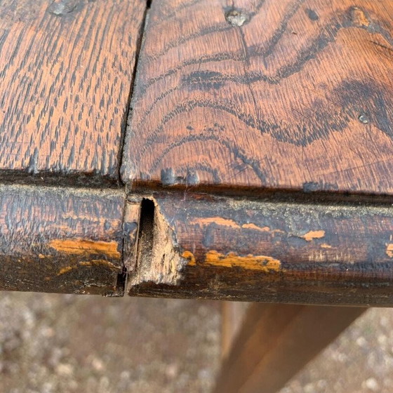 Image 1 of Tavolo da fattoria in legno d'epoca