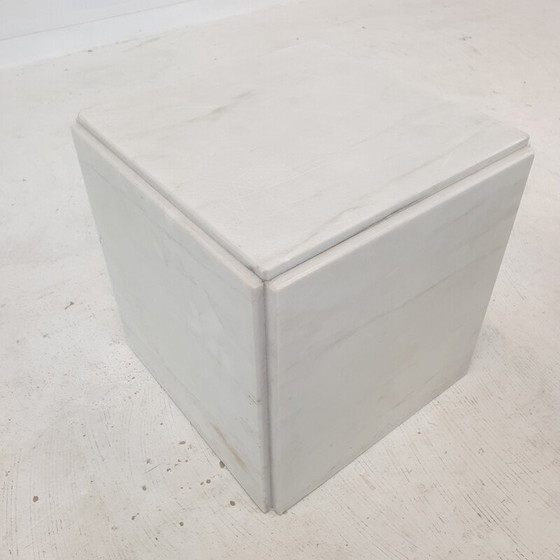 Image 1 of Pair of vintage marble side tables, Italy 1980s