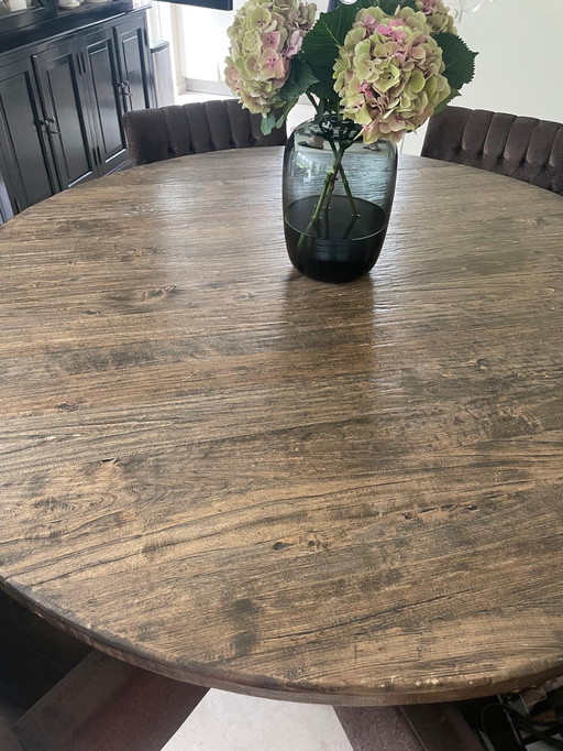 Interiors Dining Table Round with 6 Chairs