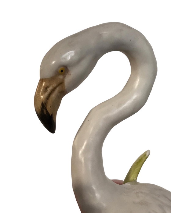 Image 1 of Goebel porcelain sculpture of 2 Flamingos