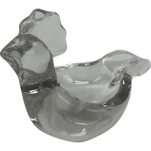 Tasca da gallina vintage in cristallo, 1970