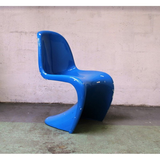 Image 1 of Set of 3 vintage fiberglass chairs by Verner Panton for Vitra