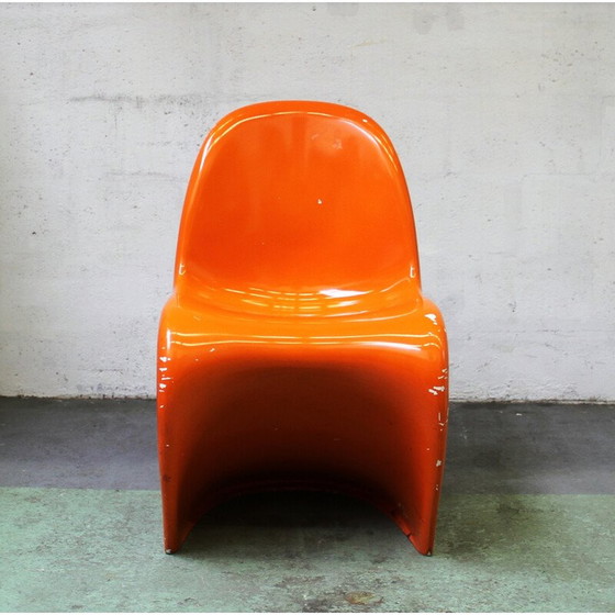 Image 1 of Set of 3 vintage fiberglass chairs by Verner Panton for Vitra