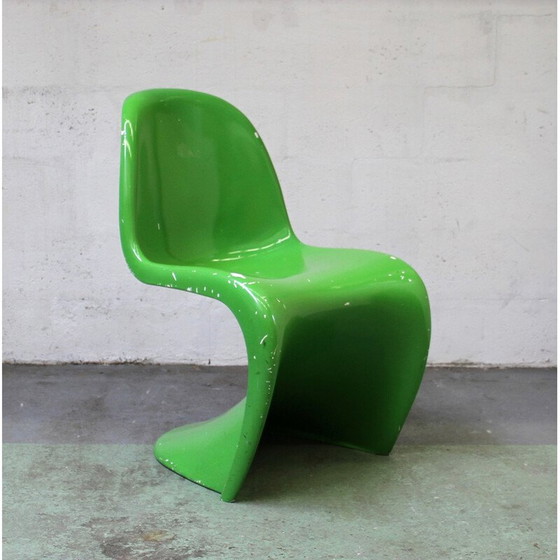 Image 1 of Set of 3 vintage fiberglass chairs by Verner Panton for Vitra