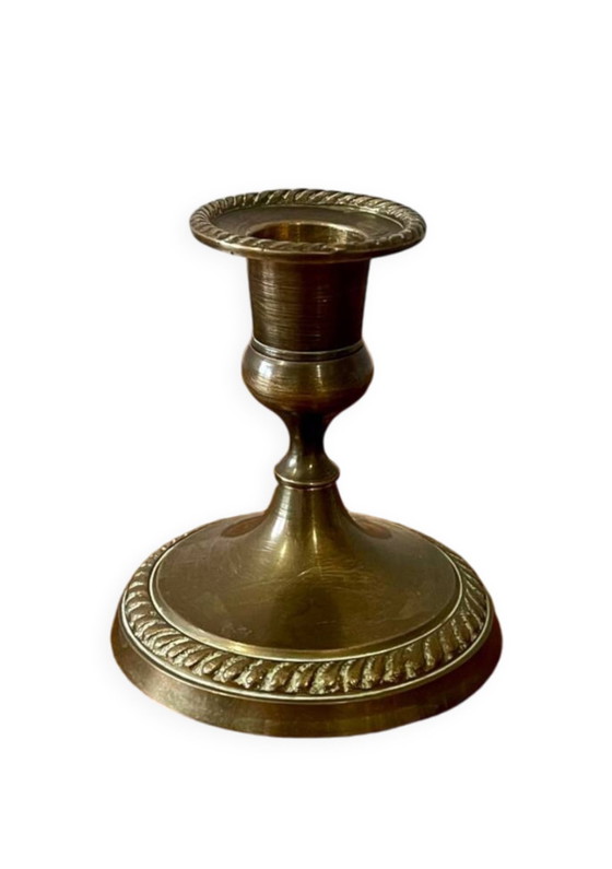 Image 1 of Low Brass Candle Holder