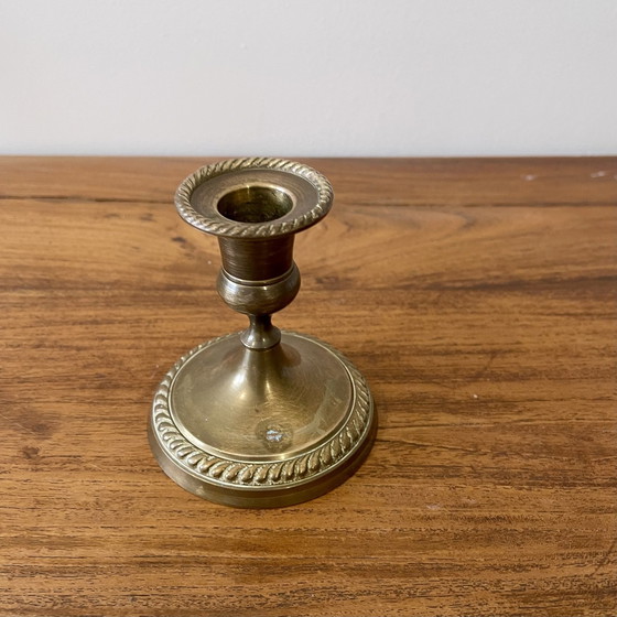 Image 1 of Low Brass Candle Holder