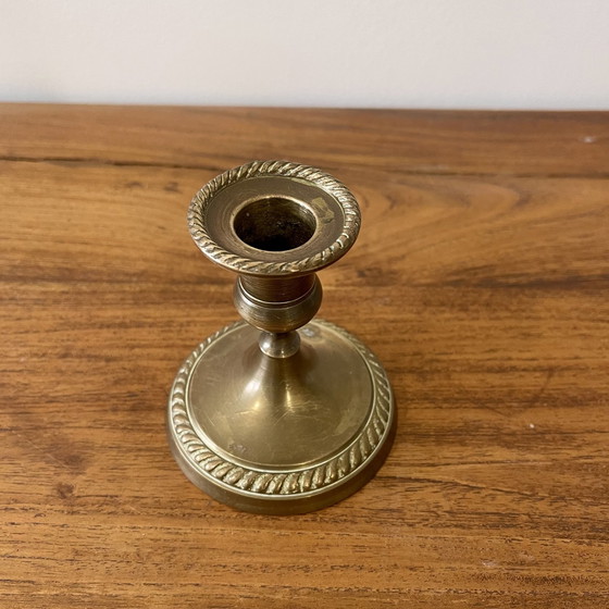 Image 1 of Low Brass Candle Holder