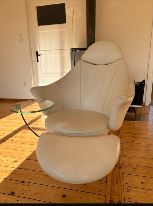 Ip-Design Fauteuil relax en cuir Satellite