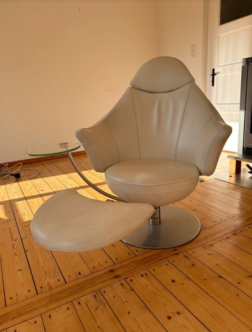 Ip-Design Relax leather armchair Satellite