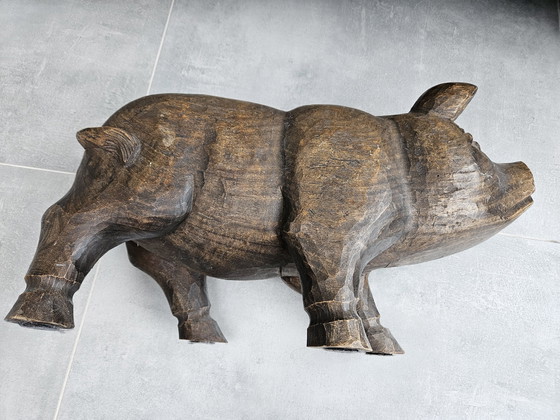 Image 1 of Solid Wood Pig