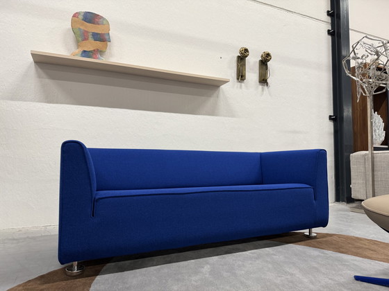 Image 1 of Gelderland 4800 2.5 Seater Sofa Hallingdal Blue Fabric