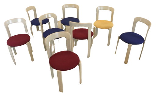 8x Bruno Rey modèle 3300 chaises vintage