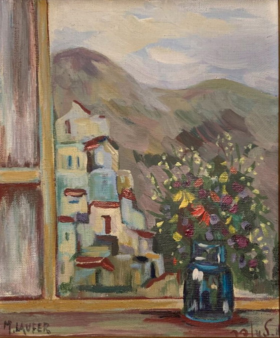 Image 1 of Milia Laufer - Le bouquet à la fenêtre