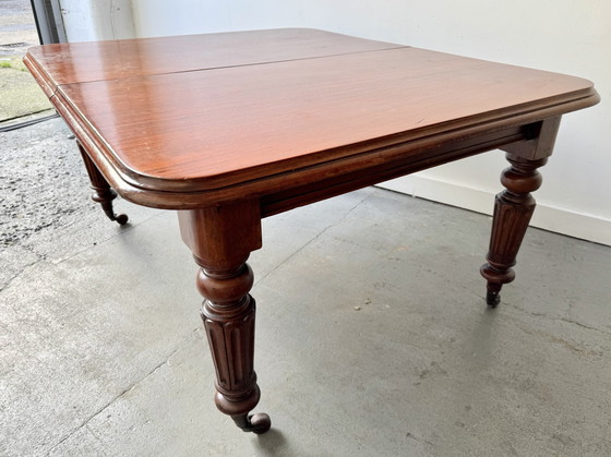 Image 1 of Large Antique Mahogany Dining Table