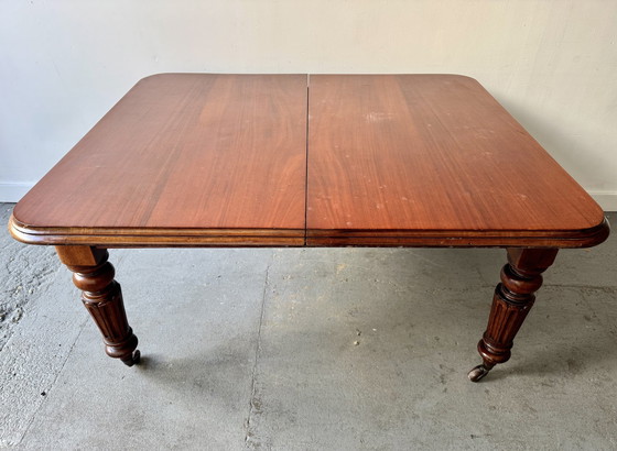 Image 1 of Large Antique Mahogany Dining Table