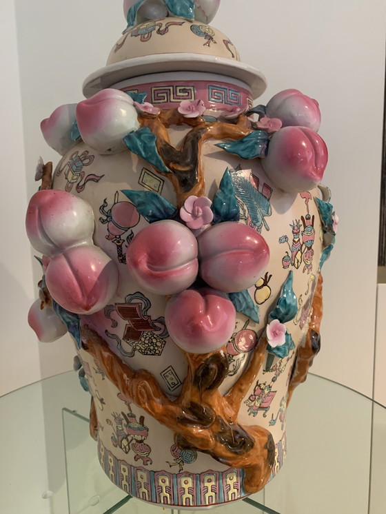 Image 1 of Feng Qian Zhilong lidded vase