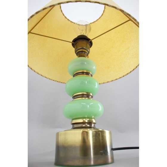 Image 1 of Lampada da tavolo vintage con paralume in carta, Italia anni '70