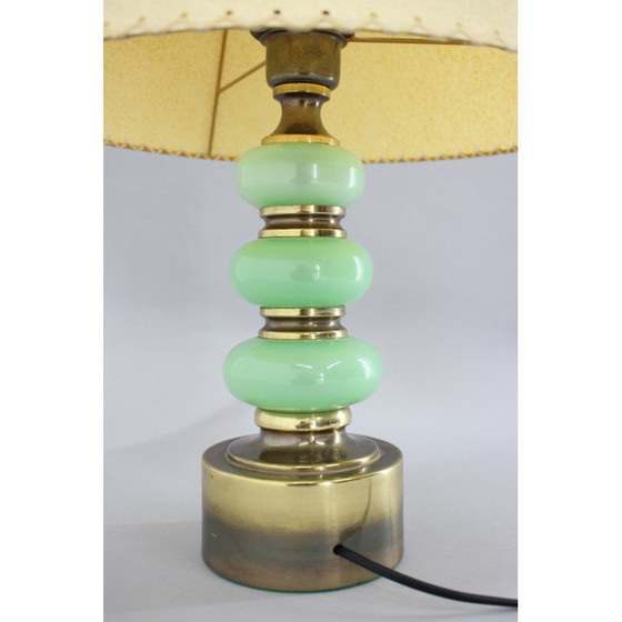 Image 1 of Lampada da tavolo vintage con paralume in carta, Italia anni '70