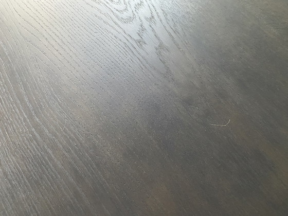 Image 1 of Dining Room Table Miro Solid Oak Grey Matt Lacquered