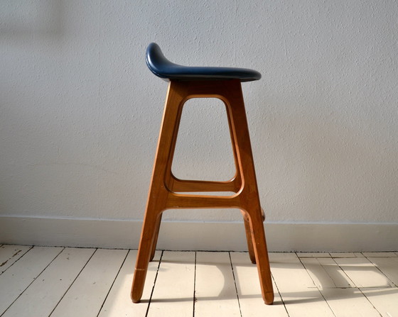 Image 1 of 3X Erik Buch Model 61 Teak Bar Stools