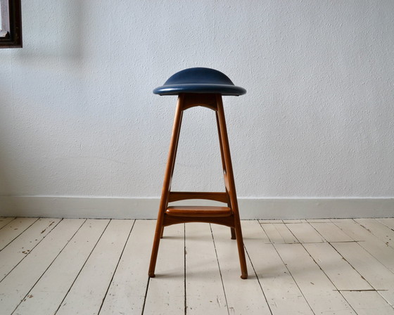 Image 1 of 3X Erik Buch Model 61 Teak Bar Stools